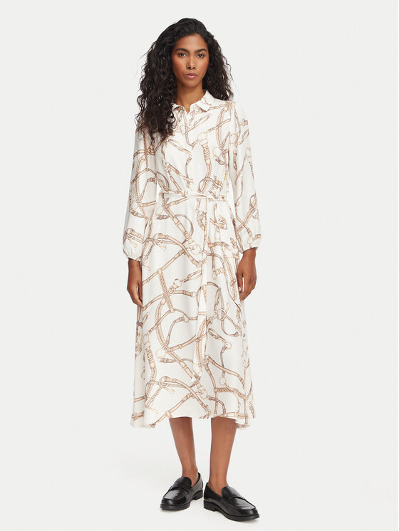 Beverly Hills Polo Club Beverly Hills Polo Club Rochie de zi L3656-HR Bej Regular Fit