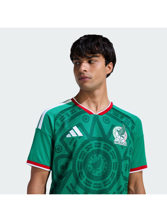 adidas adidas Koszulka techniczna Mexico 26 Home Jersey Zielony Slim Fit