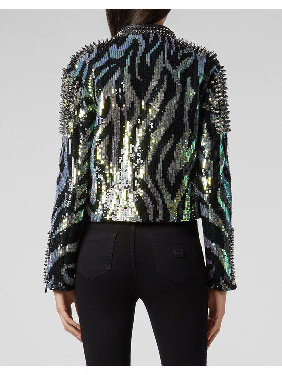 PHILIPP PLEIN PHILIPP PLEIN Kurtka skórzana 12039 Kolorowy