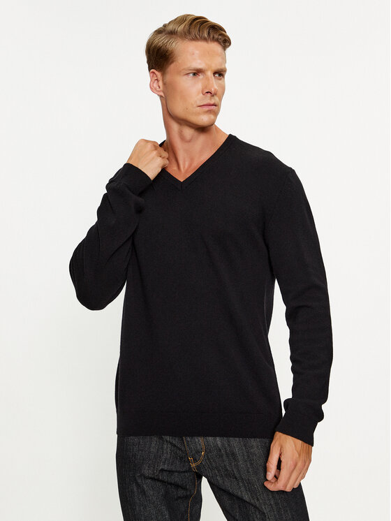United Colors Of Benetton Pulover 1002U4407 Negru Regular Fit