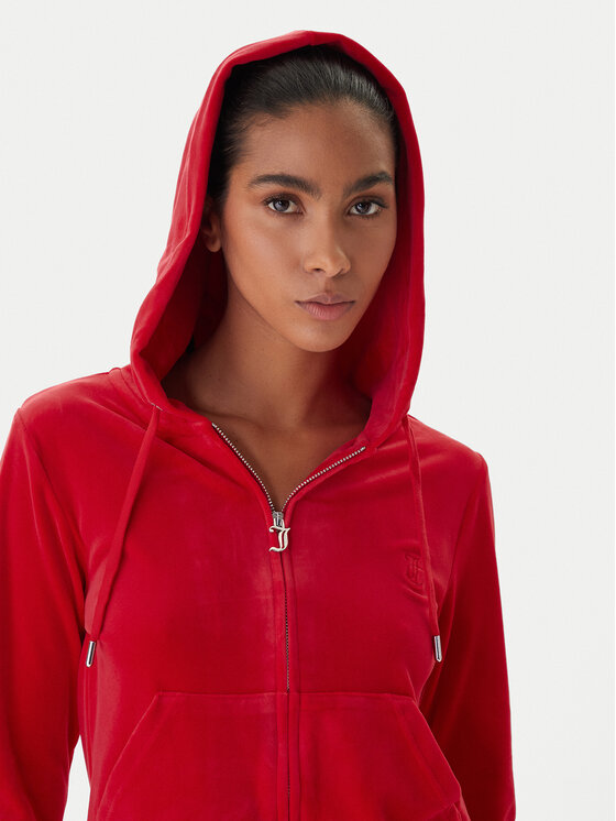 Juicy Couture Juicy Couture Mikina Robertson JCAP176 Červená Slim Fit