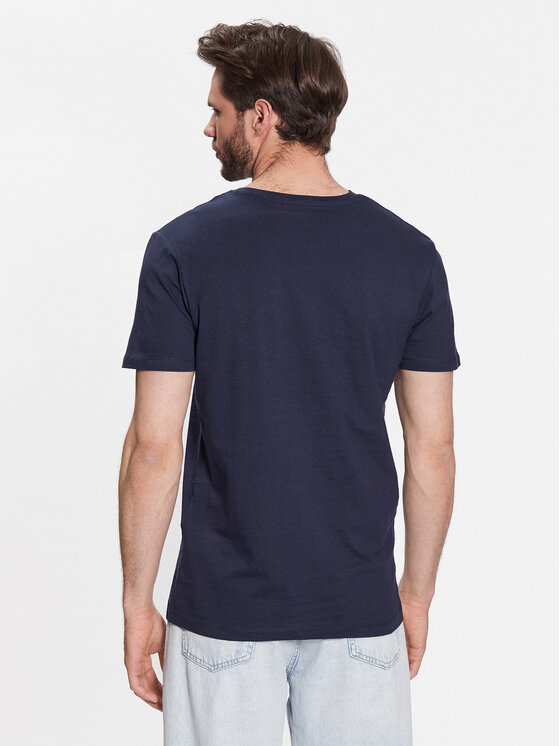 T-shirt 12221007 Blu scuro Regular Fit