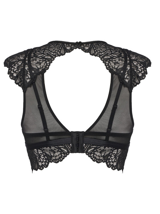 Hunkemöller Hunkemöller Top nedrček Posie 302448 Črna