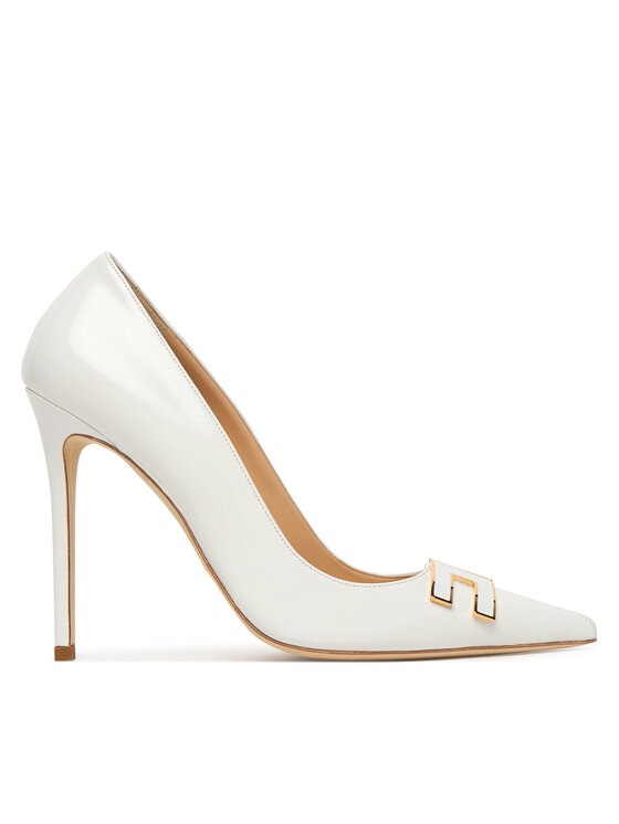 Elisabetta Franchi Elisabetta Franchi Pantofi cu toc subțire SA14B61E2 Alb