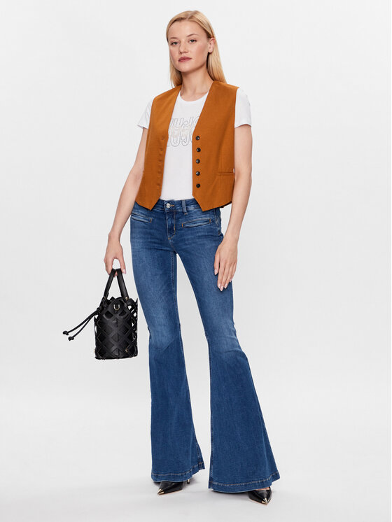 Liu Jo Liu Jo T-krekls WF3085 J6308 Balts Regular Fit