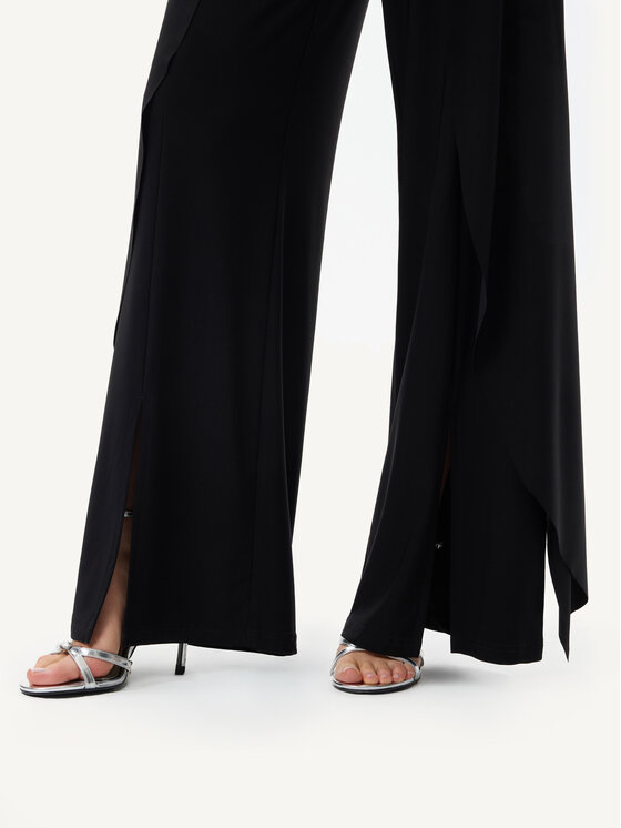 KMX KMX Spodnie materiałowe 809950007 Czarny Flare Fit
