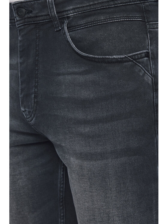 Lancerto Lancerto Szorty materiałowe Nero SZO113124000002 Szary Slim Fit