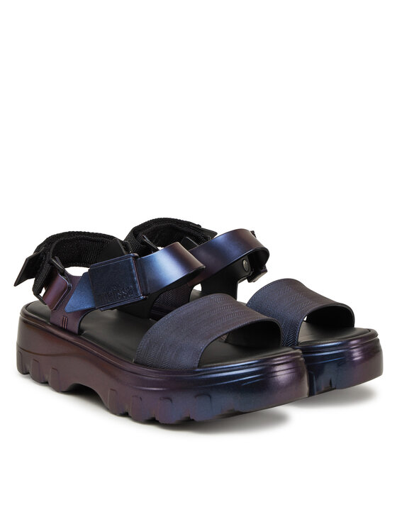 Melissa Melissa Sandály Melissa Kick Off Sandal Metallic Ad M 36081 Tmavomodrá