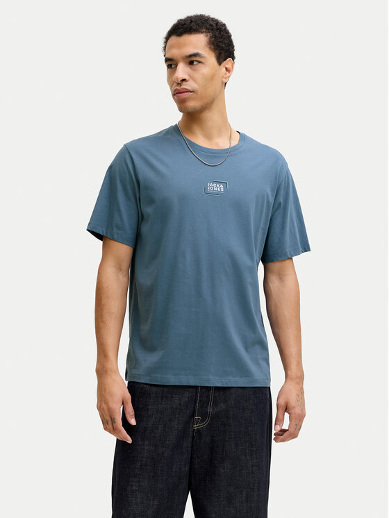 Jack & Jones Jack & Jones T-krekls Corp Graphic 12268415 Zils Regular Fit