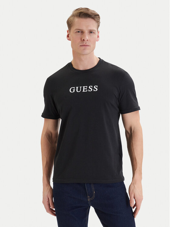 Guess Guess Póló szett U6GG04 KCAM1 Fekete Regular Fit