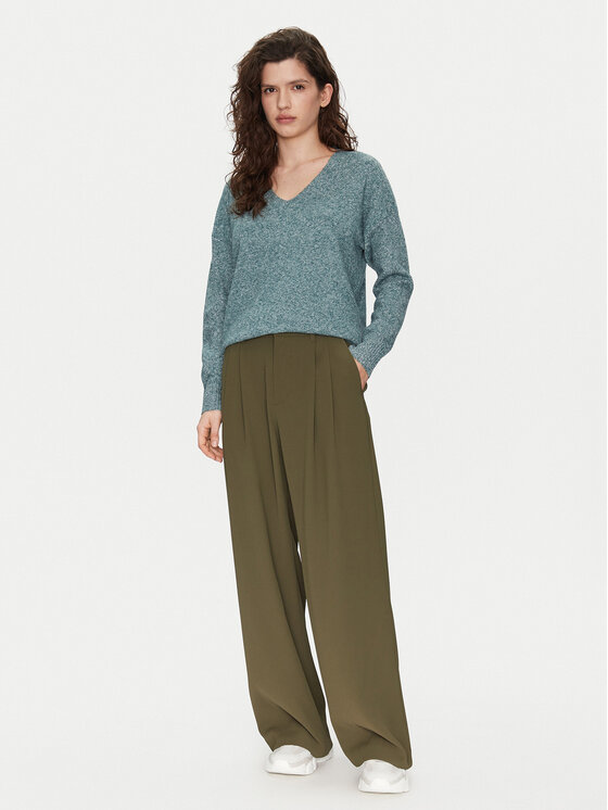 Gap Gap Hlače iz tkanine 855968-02 Zelena Straight Fit