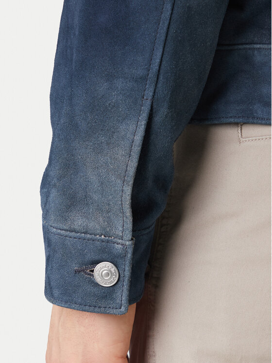 Calvin Klein Jeans Calvin Klein Jeans Geacă de piele 90s LV04RF404G Bleumarin Regular Fit