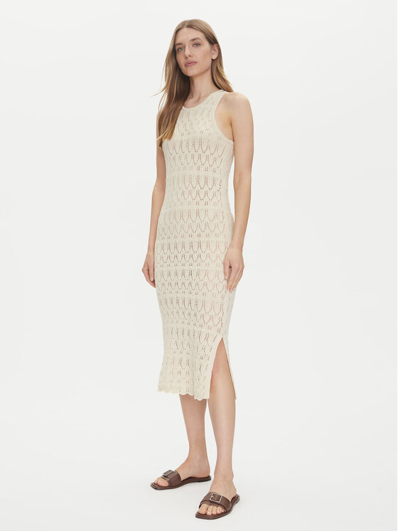 Vero Moda Vero Moda Nyári ruha Fabienne 10317250 Bézs Slim Fit