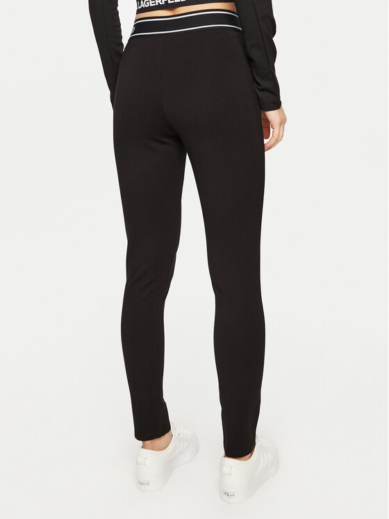 KARL LAGERFELD KARL LAGERFELD Legginsy A1W10068 Czarny Slim Fit