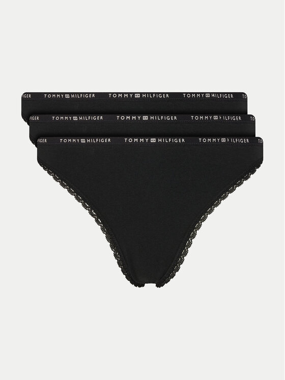 Komplet 3 par stringów Tommy Hilfiger