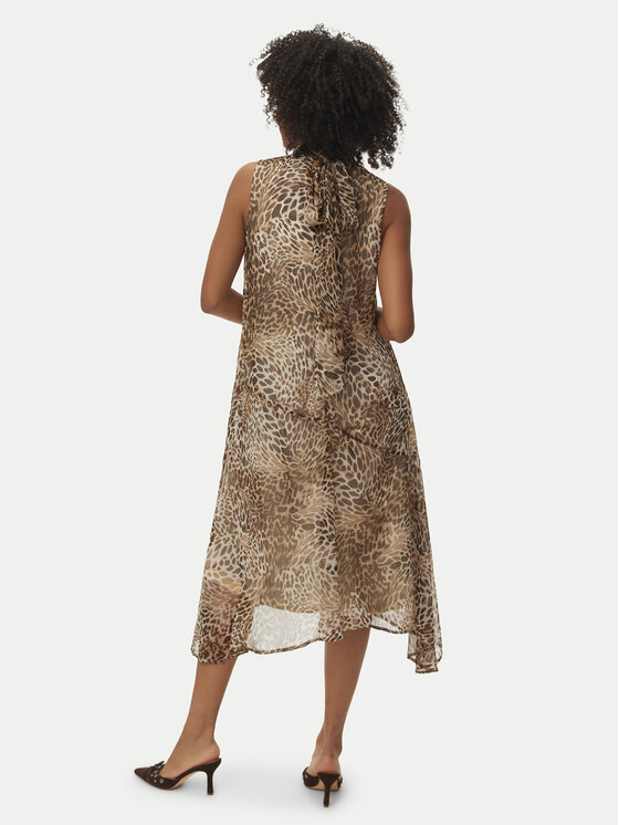 Vero Moda Vero Moda Poletna obleka Smilla 10345453 Bež Regular Fit