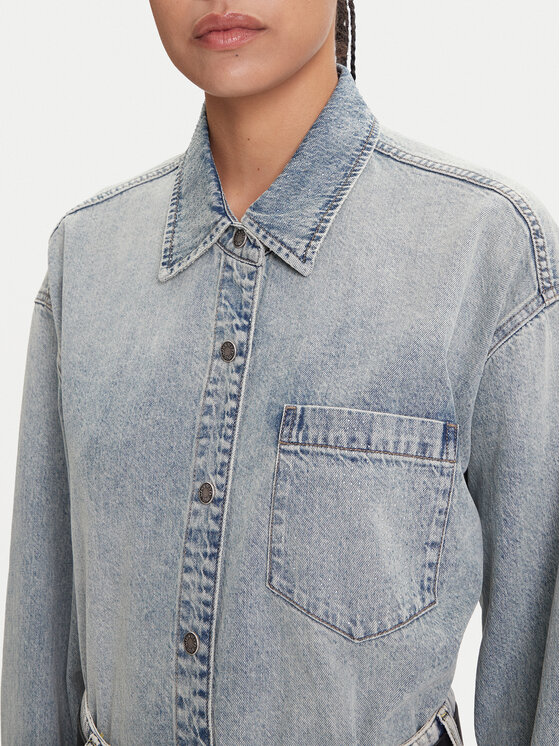 Miss Sixty Miss Sixty Jeanshemd 6S1XJ49500 Blau Loose Fit
