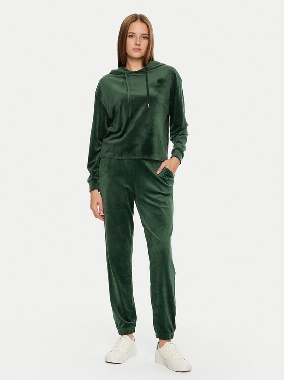 Pieces Pieces Donji dio trenerke Silli 17154432 Zelena Regular Fit