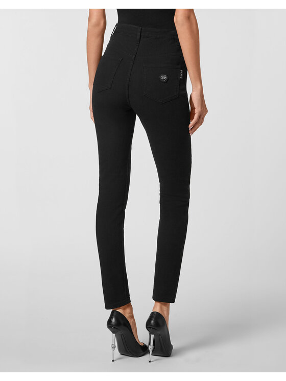 PHILIPP PLEIN PHILIPP PLEIN Džínsy 6761 Čierna Jegging Fit