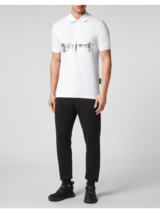 Plein Sport Plein Sport Polo 1387 Biały Slim Fit