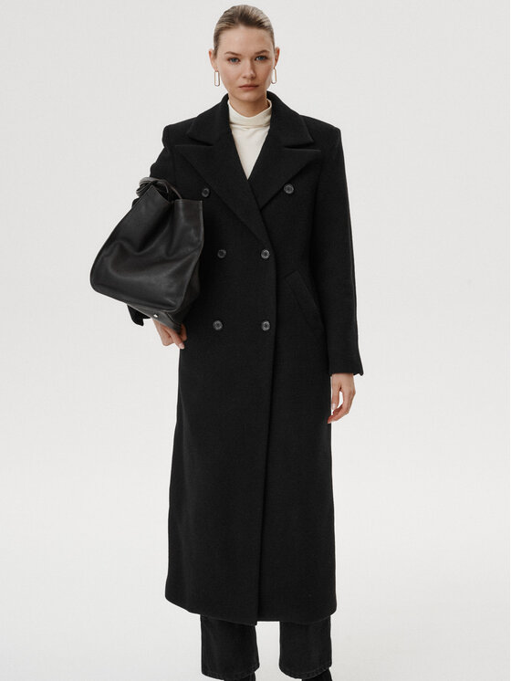 MARI PRETI MARI PRETI Cappotto Caldessa Nero Regular Fit