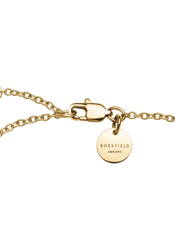 Rosefield Rosefield Bransoletka Emerald Dotted Bracelet Złoty