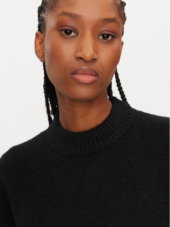 Calvin Klein Calvin Klein Pulover Textured Loose Sweater J20J224636 Negru Regular Fit