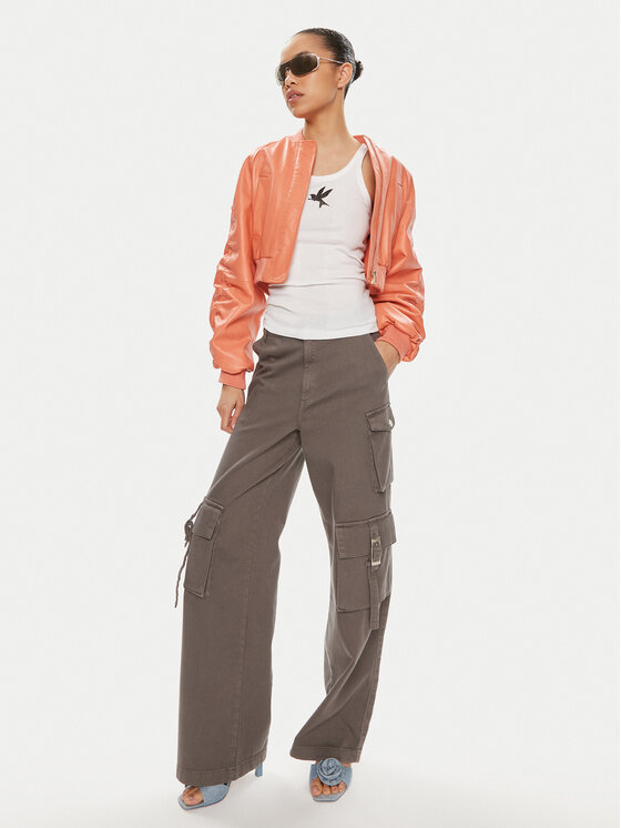 One Teaspoon One Teaspoon Top Bower Bird 23700D Biały Slim Fit