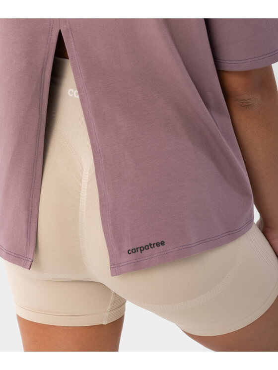 Carpatree Carpatree T-Shirt T-shirt Stitch Fioletowy Fitted Fit
