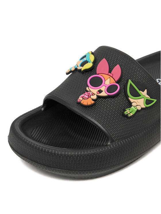 Powerpuff Girls Powerpuff Girls Klapki CEO-CP90-SS26-323WBPPG Czarny