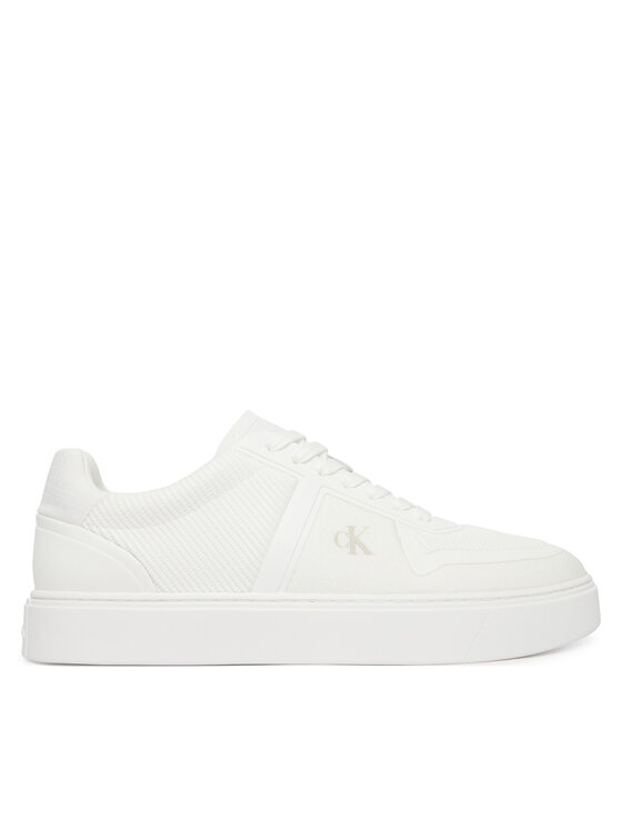 Calvin Klein Calvin Klein Sneakersy Classic Cups Laceup Knit HM0HM02130 Bílá