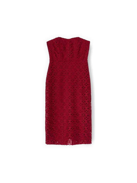 Motivi Motivi Vestito da giorno 7027Q003561N0Z6 Bordeaux Slim Fit