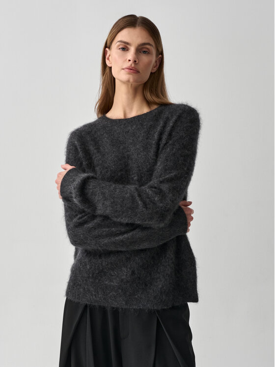TATUUM TATUUM Sweter KOMPRA Szary Fitted Fit