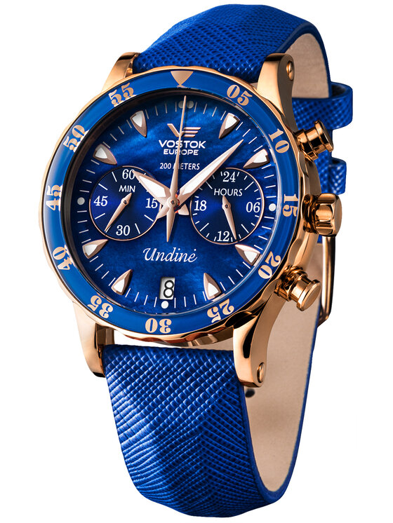 Vostok Europe Vostok Europe Zegarek VK64-515B670B Różowe złoto