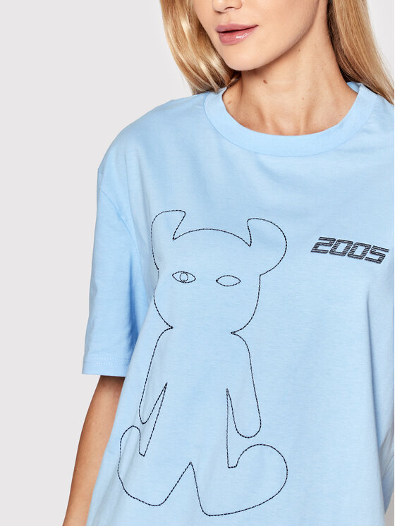 2005 2005 T-Shirt Unisex Horned Světle modrá Relaxed Fit