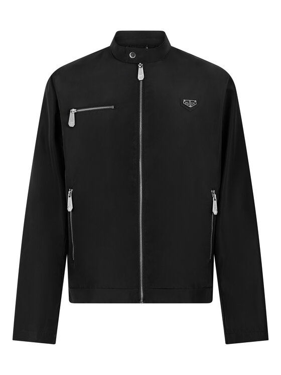 PHILIPP PLEIN PHILIPP PLEIN Kurtka skórzana 31470 Czarny Casual Fit