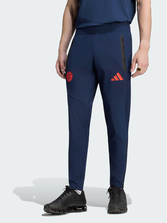 adidas adidas Spodnie materiałowe 171999 Niebieski jasny Regular Fit
