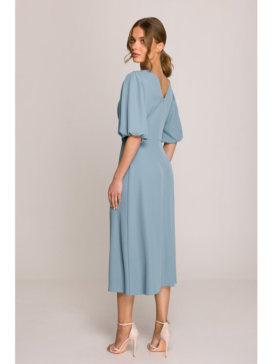 Stylove Stylove Večerní šaty S399 Modrá Premium Fit