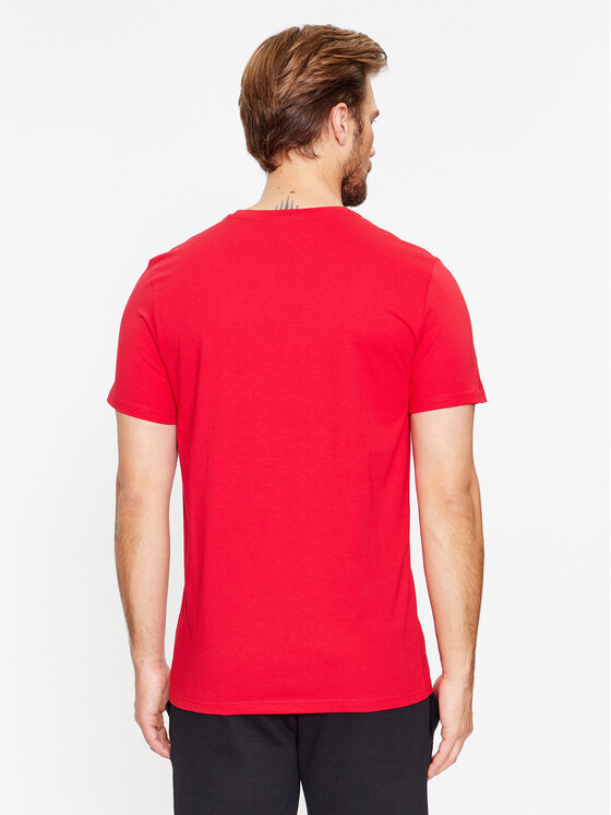 4F 4F T-särk 4FAW23TTSHM0878 Punane Regular Fit