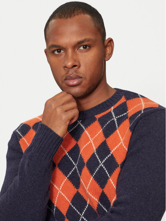 United Colors Of Benetton United Colors Of Benetton Džemper 103MK1088 Tamnoplava Regular Fit