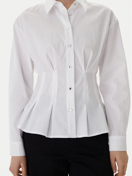 Morgan Morgan Krekls 261-CORSET Balts Slim Fit