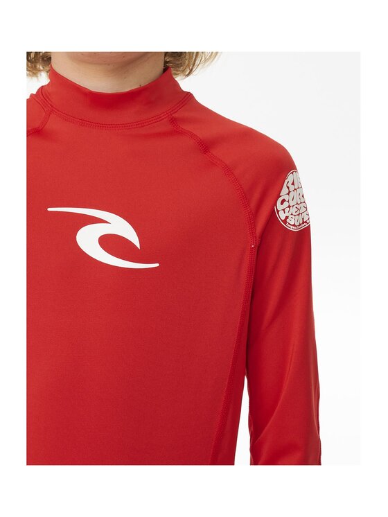 Rip Curl Rip Curl Koszulka do pływania Brand Wave Upf L/S-Boy Czerwony