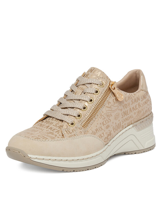 Rieker Rieker Sneakersy N4316-62 Béžová