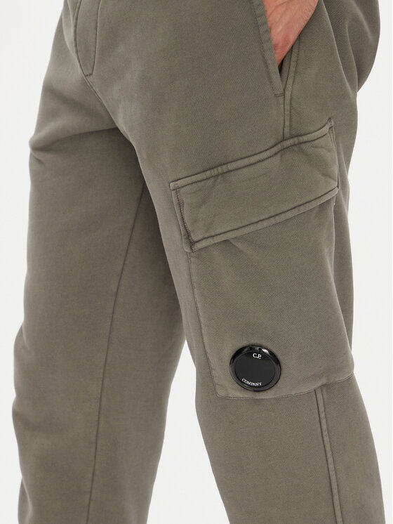 C.P. Company C.P. Company Spodnie dresowe 19CMSP720A006372R Zielony Regular Fit