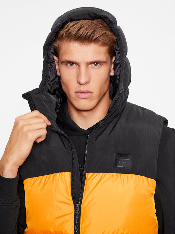 4F 4F Vestă 4FAW23TVESM064 Portocaliu Regular Fit