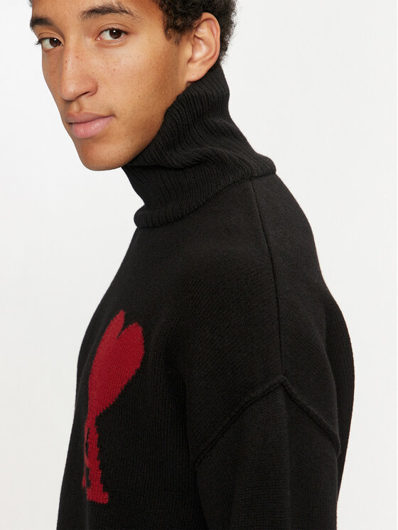 AMI PARIS AMI PARIS Garbó BFUKS406.018 Fekete Regular Fit