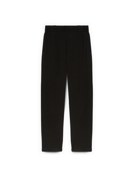 Fiorella Rubino Fiorella Rubino Pantaloni di tessuto P612L002213N033 Nero Slim Fit