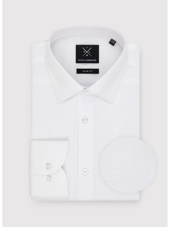 Pako Lorente Pako Lorente Koszula P25BN-1X-001 Biały Slim Fit