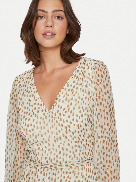 Vila Vila Sommerkleid Falia 14092010 Beige Regular Fit