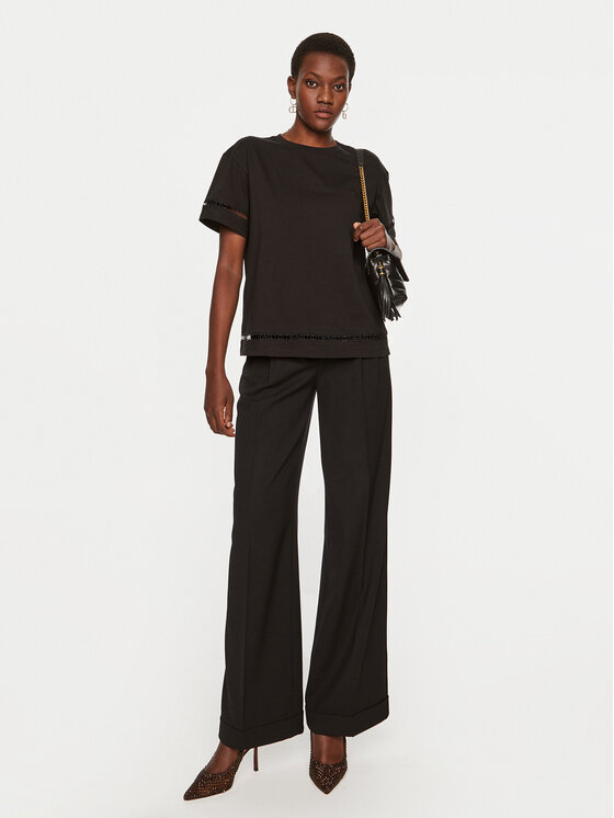 TWINSET TWINSET T-särk 242TP2501 Must Regular Fit